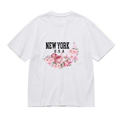 Soft Lavender Twin Purple Roses Minimal Floral Shirt