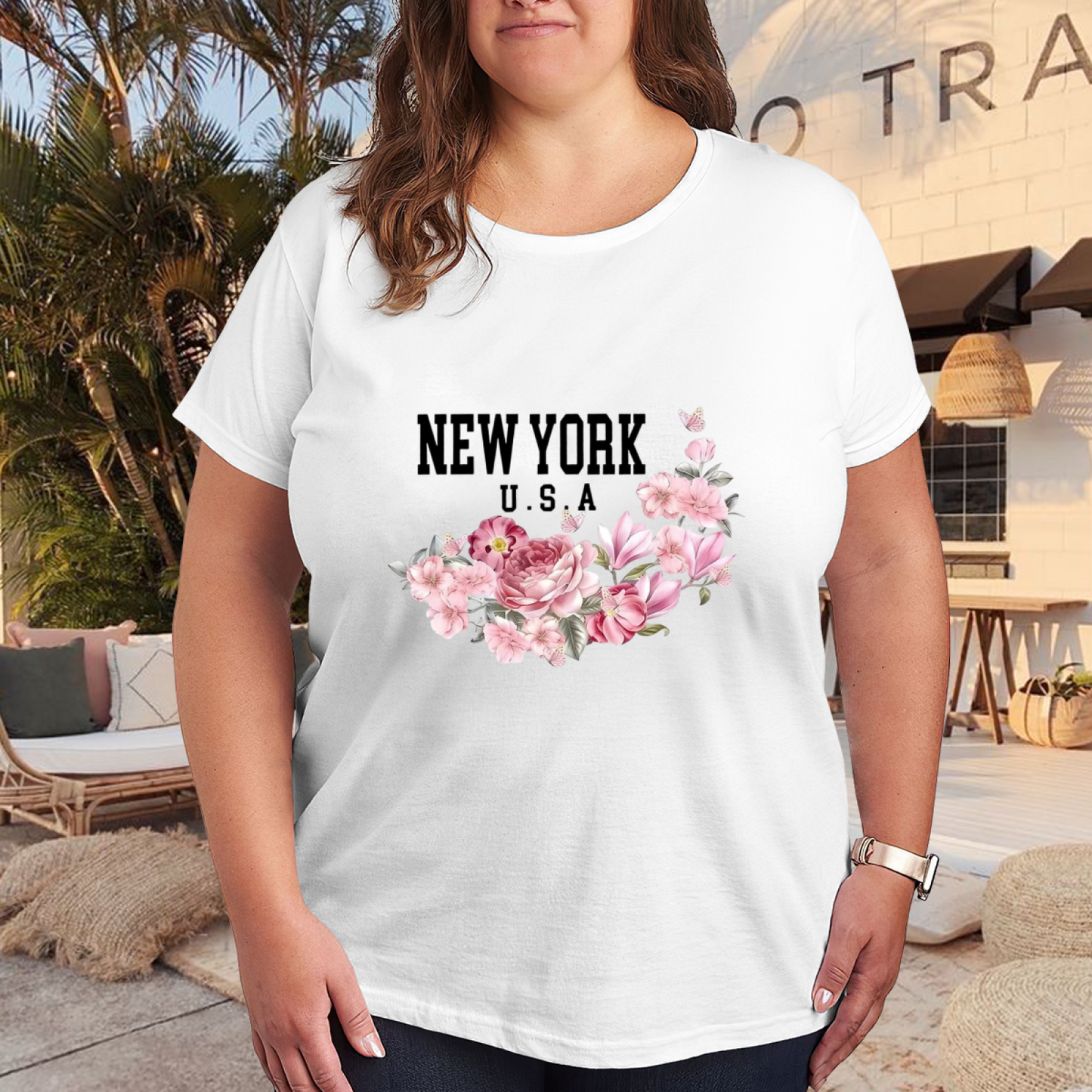 Soft Lavender Twin Purple Roses Minimal Floral Shirt