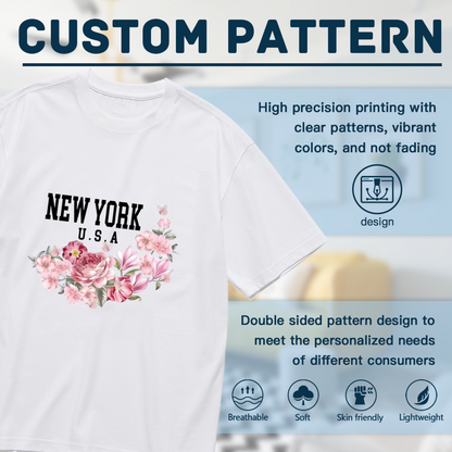 Soft Lavender Twin Purple Roses Minimal Floral Shirt