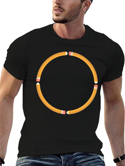 Pencil Circle Black T-Shirt