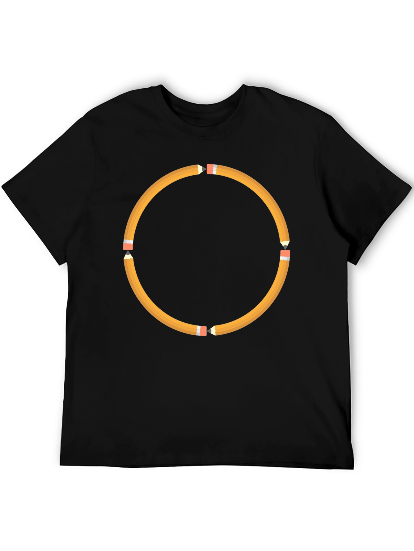 Pencil Circle Black T-Shirt