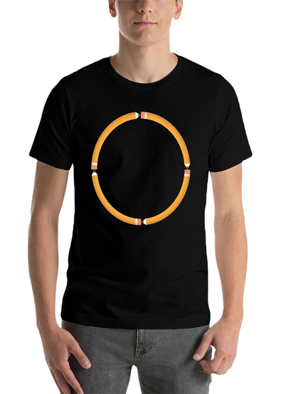 Pencil Circle Black T-Shirt