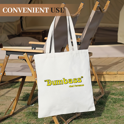 Floating Vinyl Record Music Notes Canvas Tote | Vintage Music Lover Soft Handbag