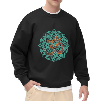 Om Symbol Mandala Spiritual Meditation Yoga Lover Crewneck Sweatshirt
