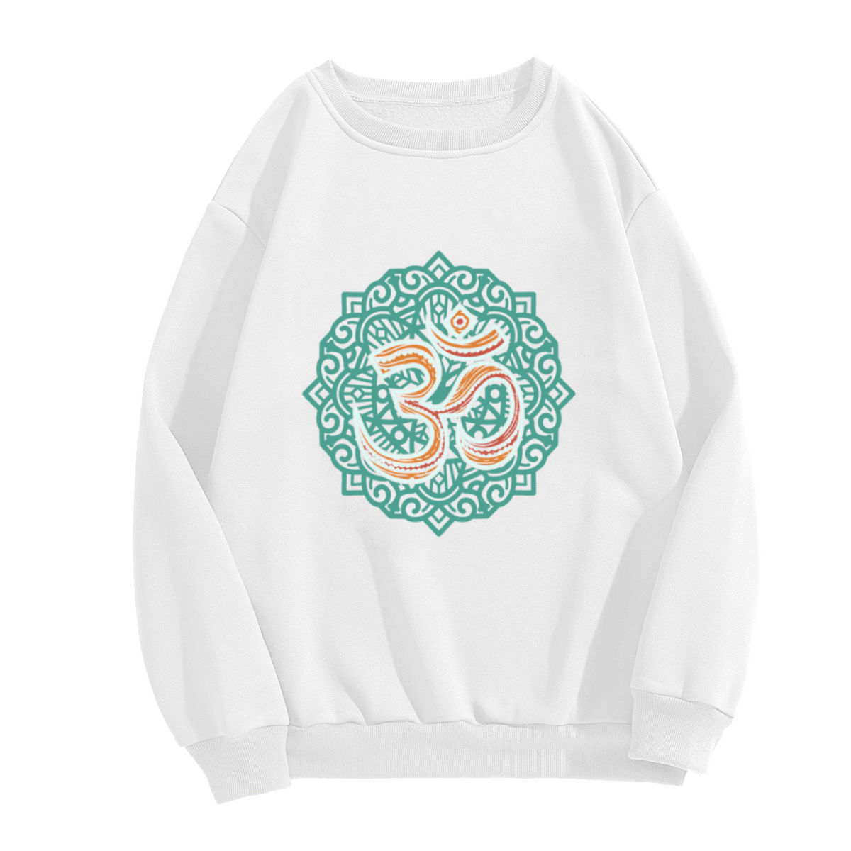 Om Symbol Mandala Spiritual Meditation Yoga Lover Crewneck Sweatshirt
