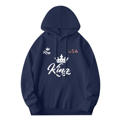 King Crown USA Hip?Hop Fashion Pullover Hoodie