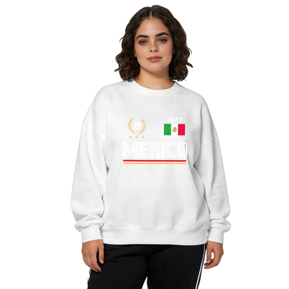 Mexico National Soccer Team 1927 Retro Sport Crewneck Sweatshirt (Black)