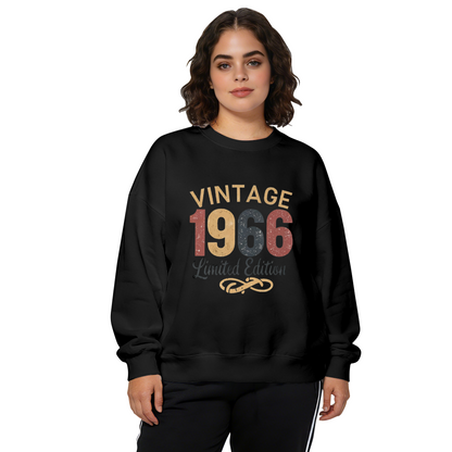Motorcycle Heartbeat Gear Shift Graphic Black Crewneck Sweatshirt