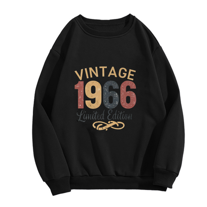 Motorcycle Heartbeat Gear Shift Graphic Black Crewneck Sweatshirt
