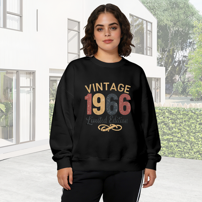 Motorcycle Heartbeat Gear Shift Graphic Black Crewneck Sweatshirt