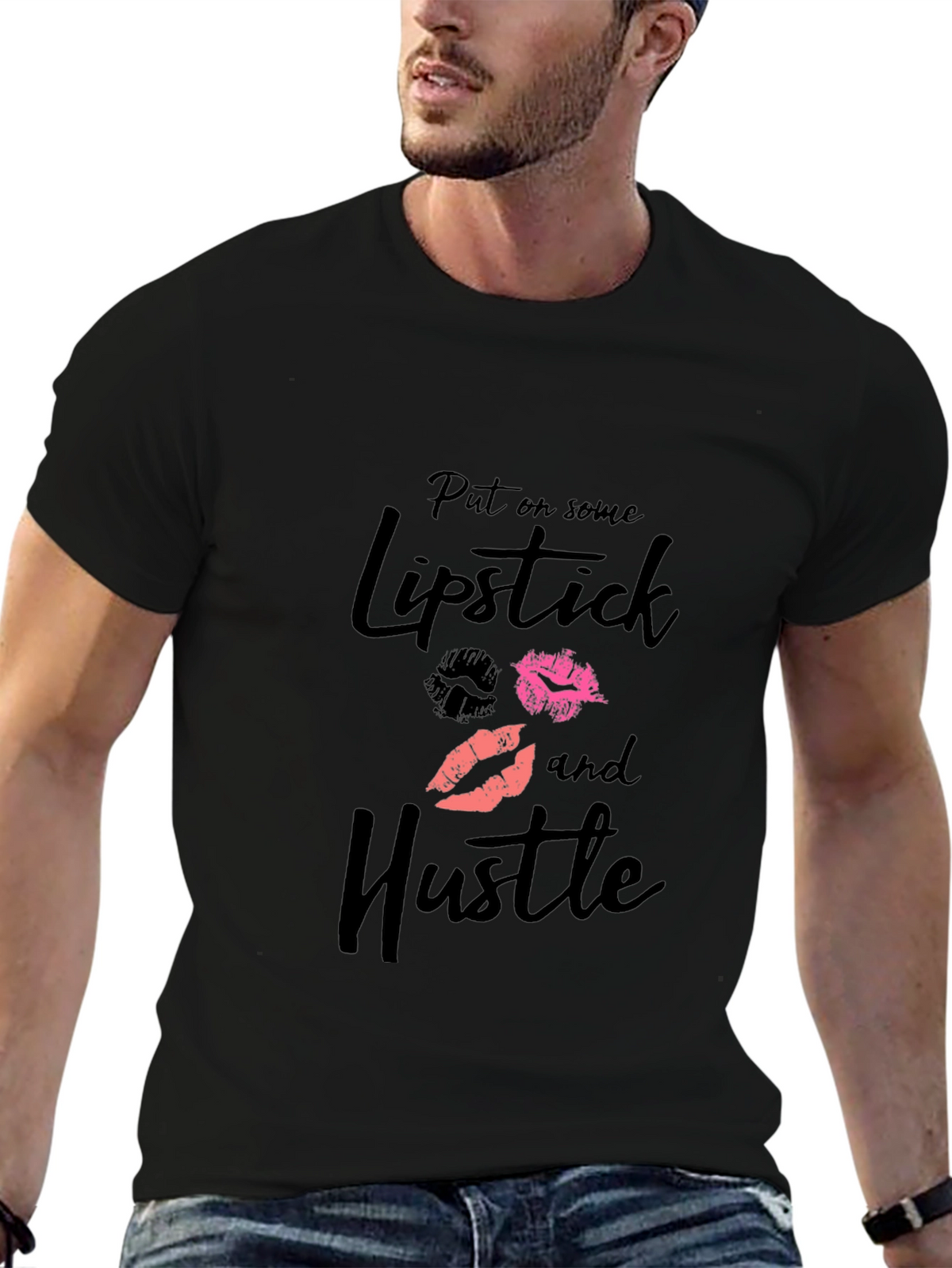 Lipstick and Hustle Graphic Tee