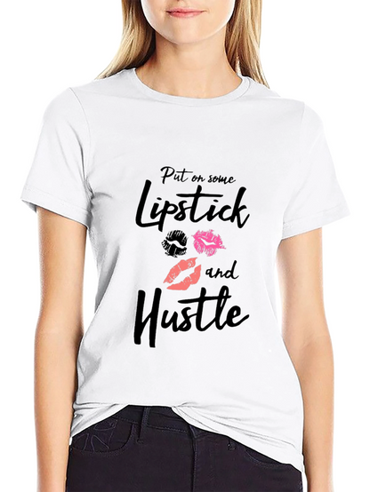 Lipstick and Hustle Graphic Tee