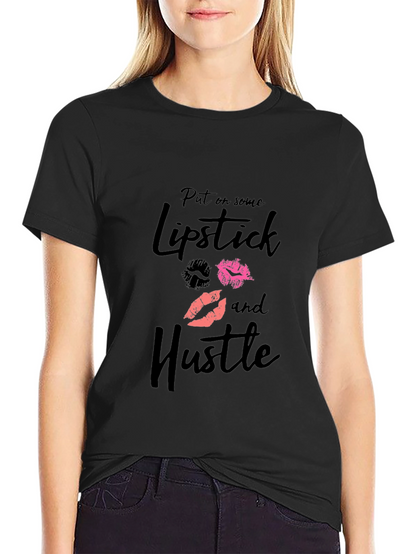 Lipstick and Hustle Graphic Tee