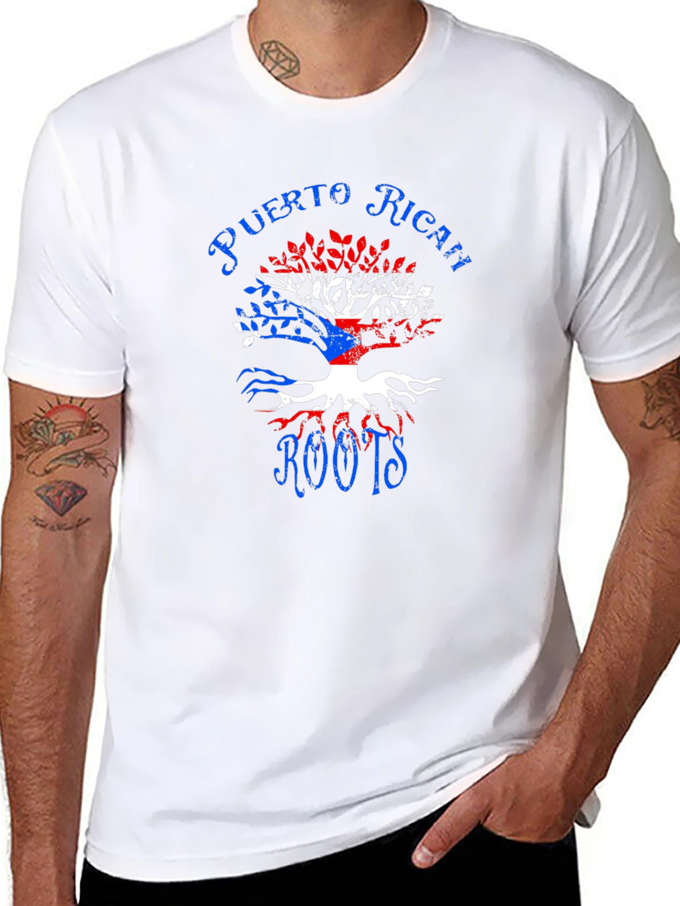 Puerto Rican Roots Tree T-Shirt