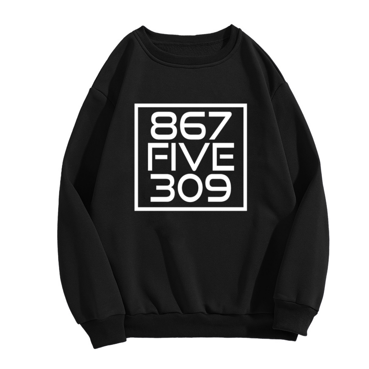 867 Five 309 Retro 80s Music Nostalgia Crewneck Sweatshirt