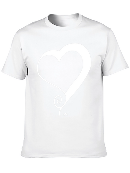 Heart Graphic Black T-Shirt