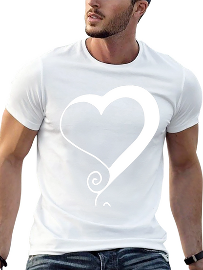 Heart Graphic Black T-Shirt