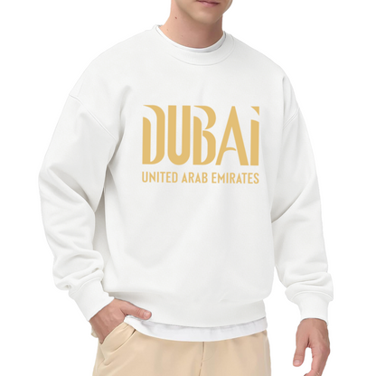 Dubai United Arab Emirates Trendy City Typography Crewneck Sweatshirt