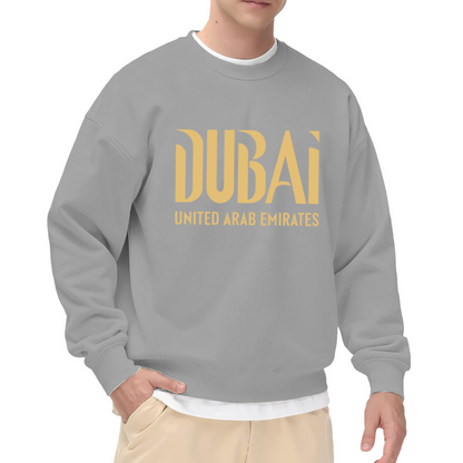 Dubai United Arab Emirates Trendy City Typography Crewneck Sweatshirt
