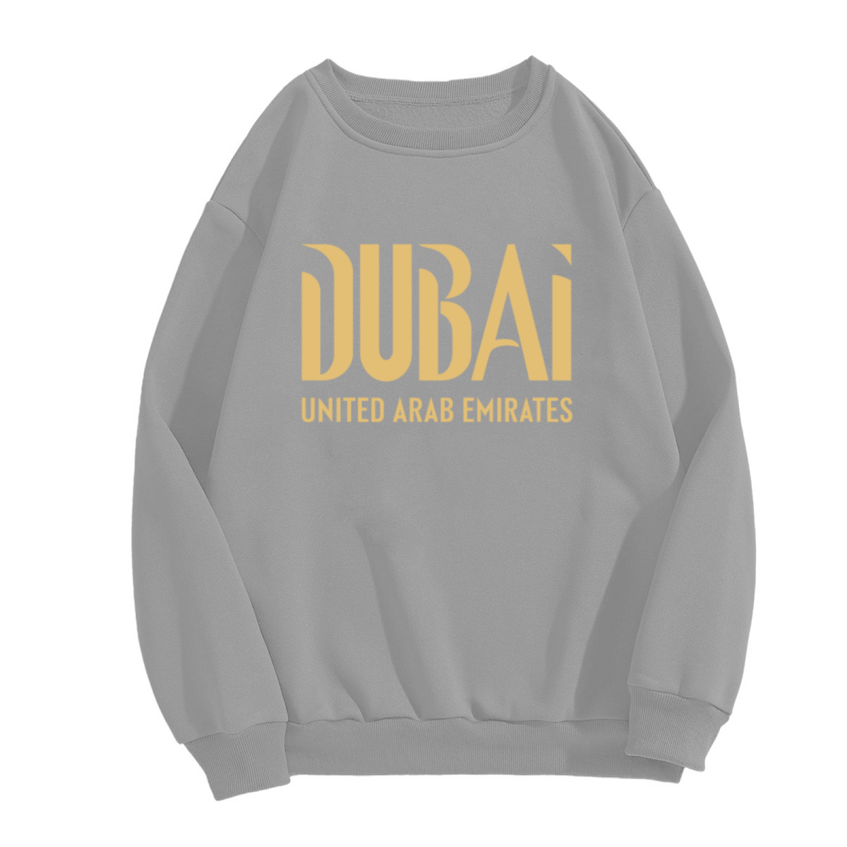 Dubai United Arab Emirates Trendy City Typography Crewneck Sweatshirt