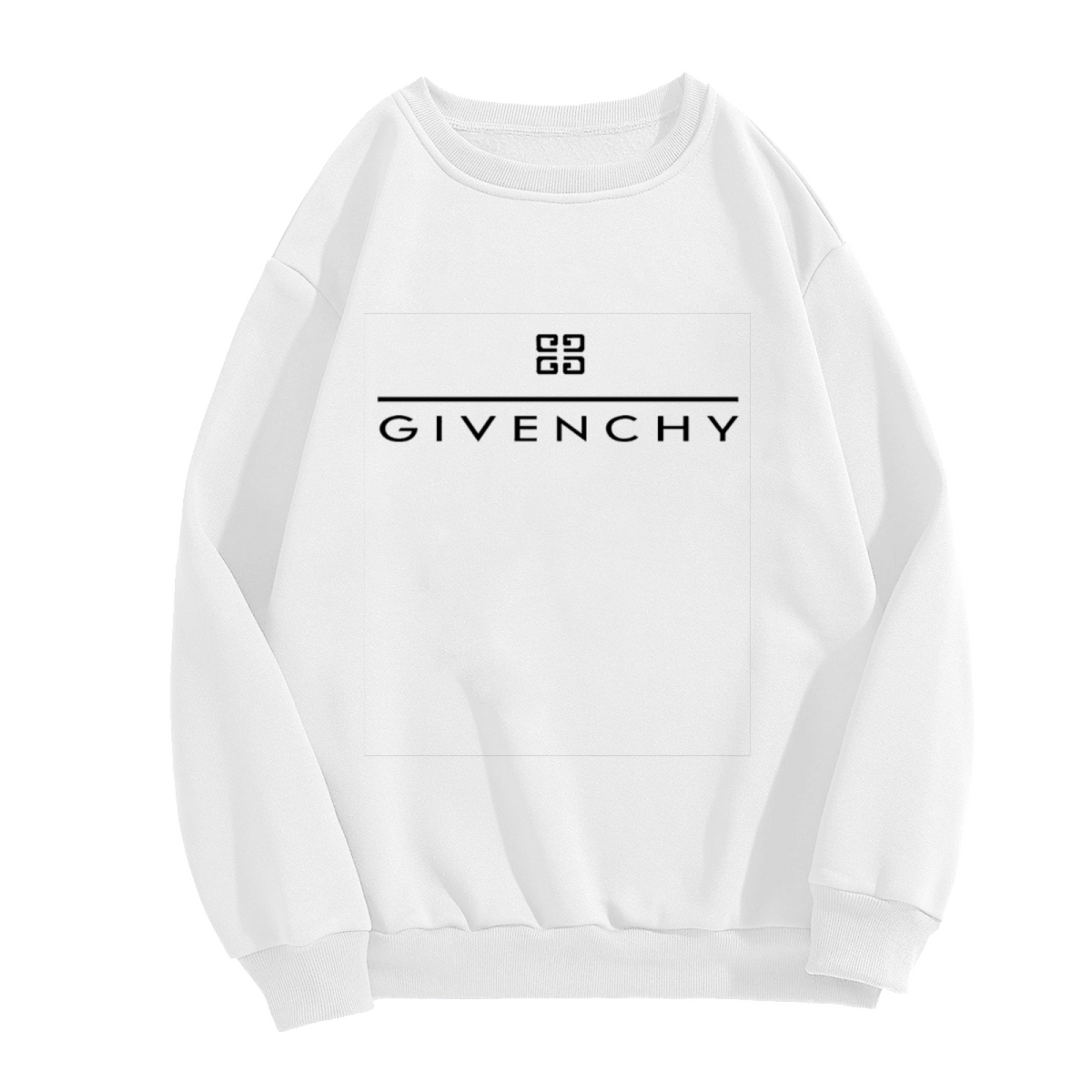 Luxury Style Fashion Brand Logo Print Crewneck Sweatshirt