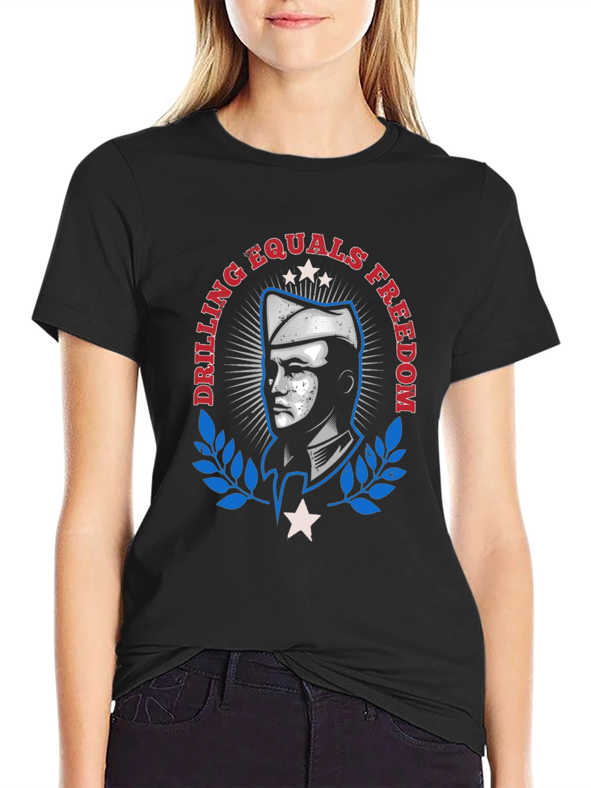 Drilling Equals Freedom Graphic T-Shirt