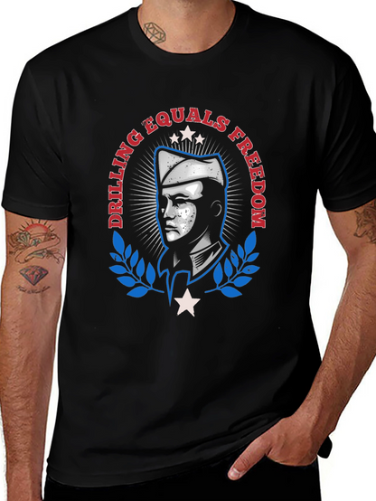 Drilling Equals Freedom Graphic T-Shirt