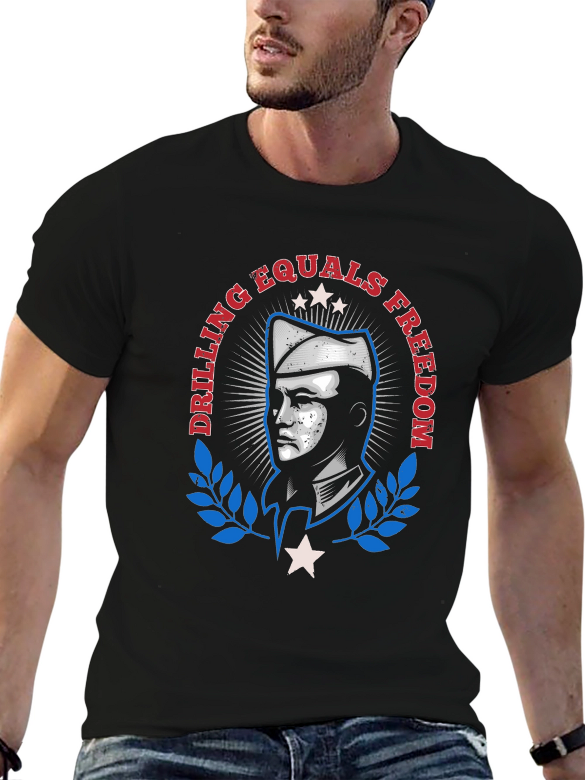 Drilling Equals Freedom Graphic T-Shirt