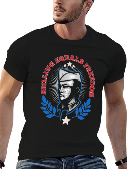 Drilling Equals Freedom Graphic T-Shirt