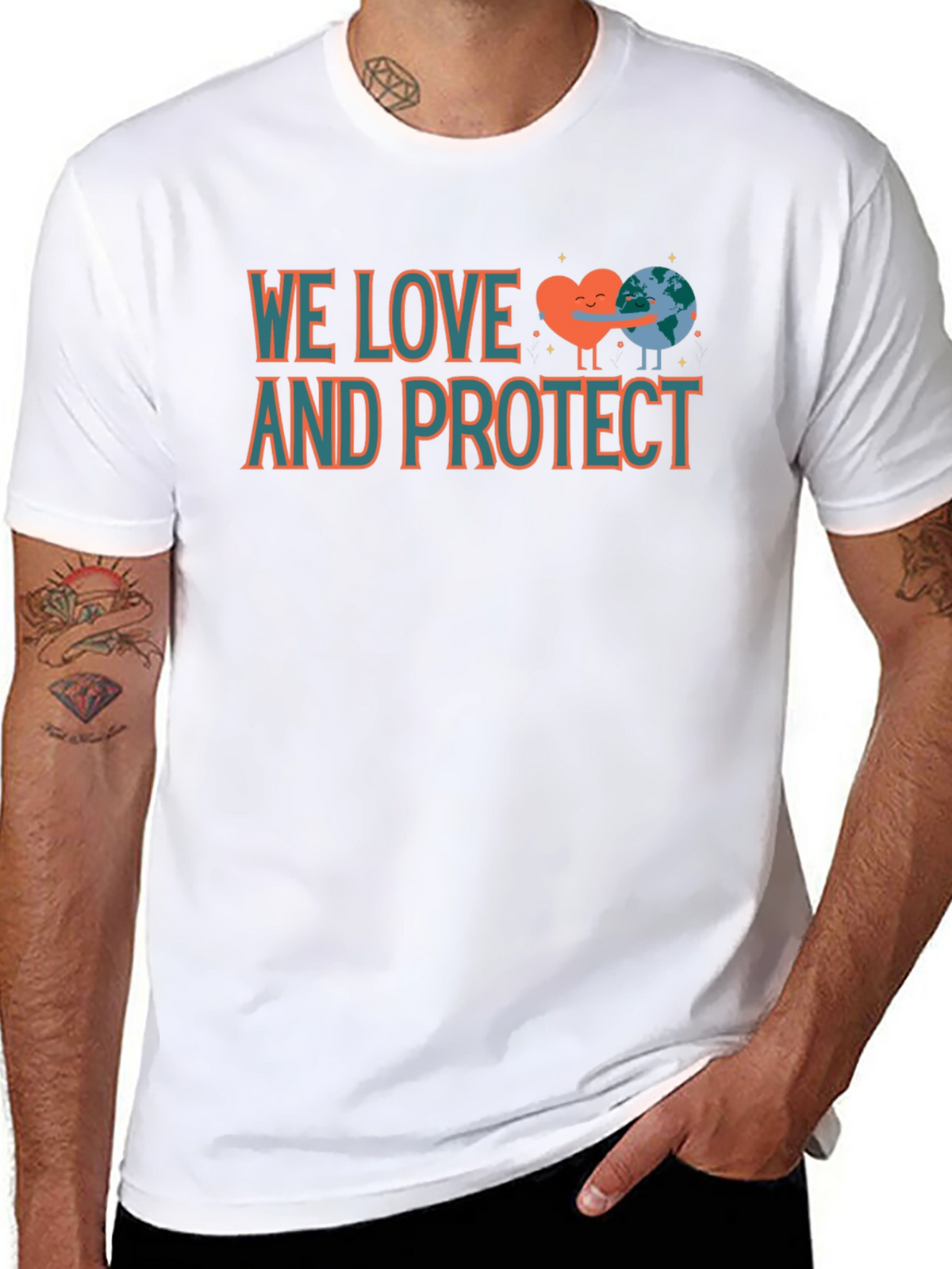 We Love and Protect Earth T-Shirt