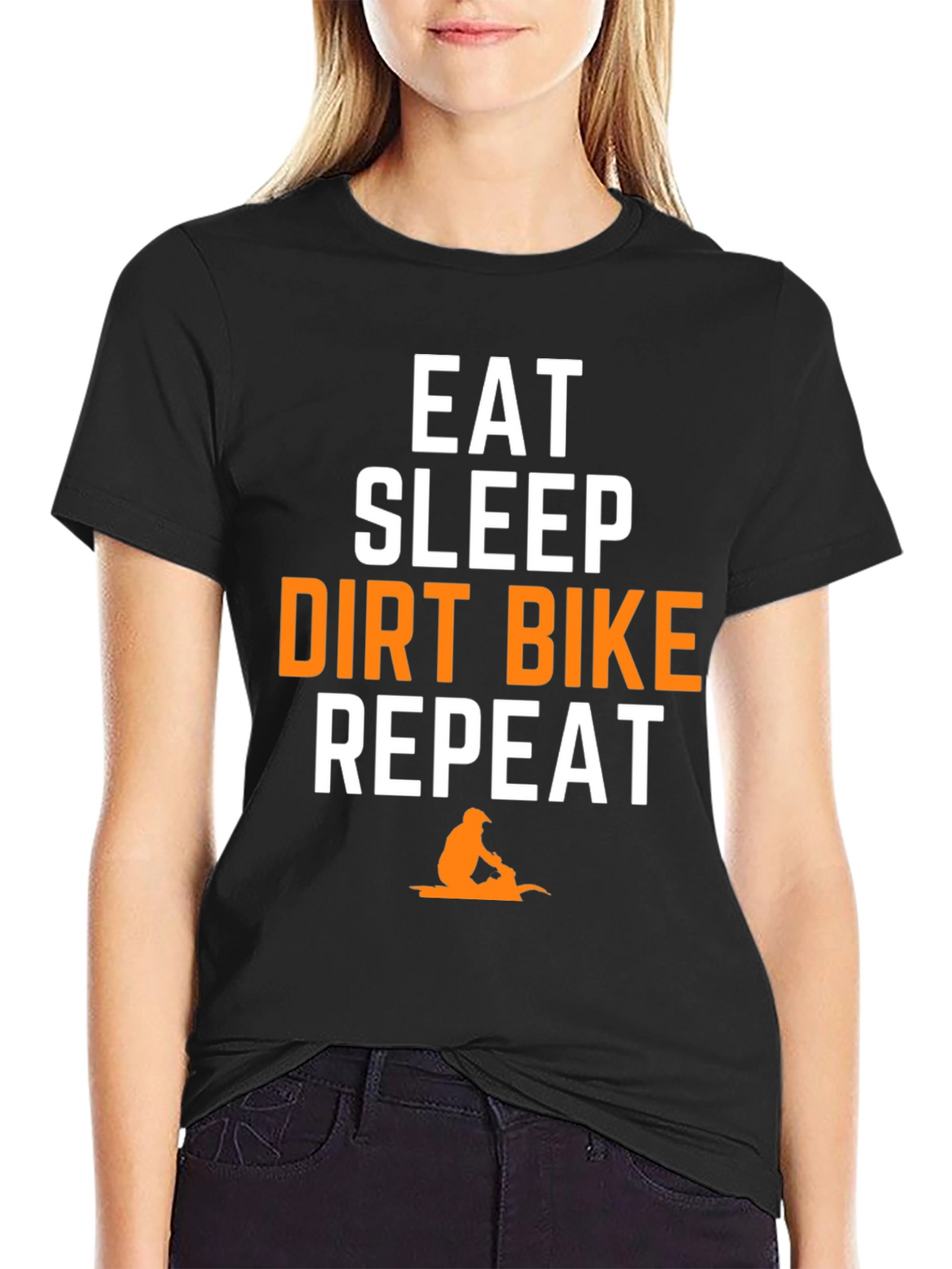 Eat Sleep Dirt Bike Repeat Graphic Tee