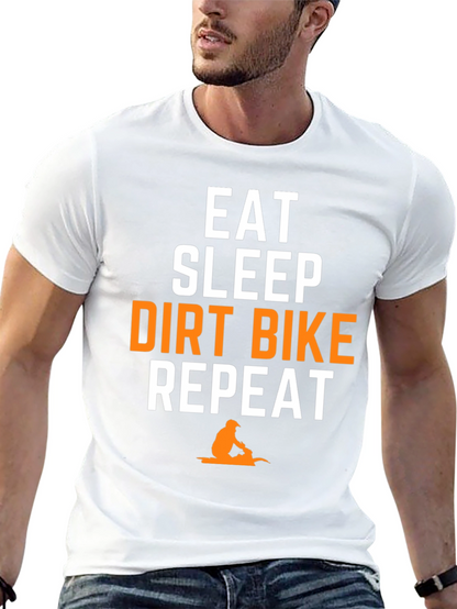 Eat Sleep Dirt Bike Repeat Graphic Tee