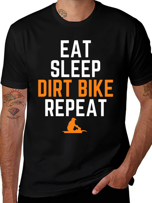 Eat Sleep Dirt Bike Repeat Graphic Tee