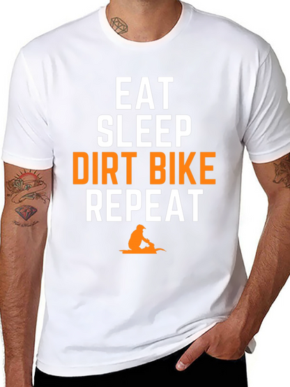 Eat Sleep Dirt Bike Repeat Graphic Tee