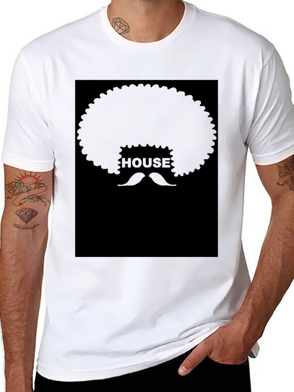 House Afro T-Shirt: Groovy Style!