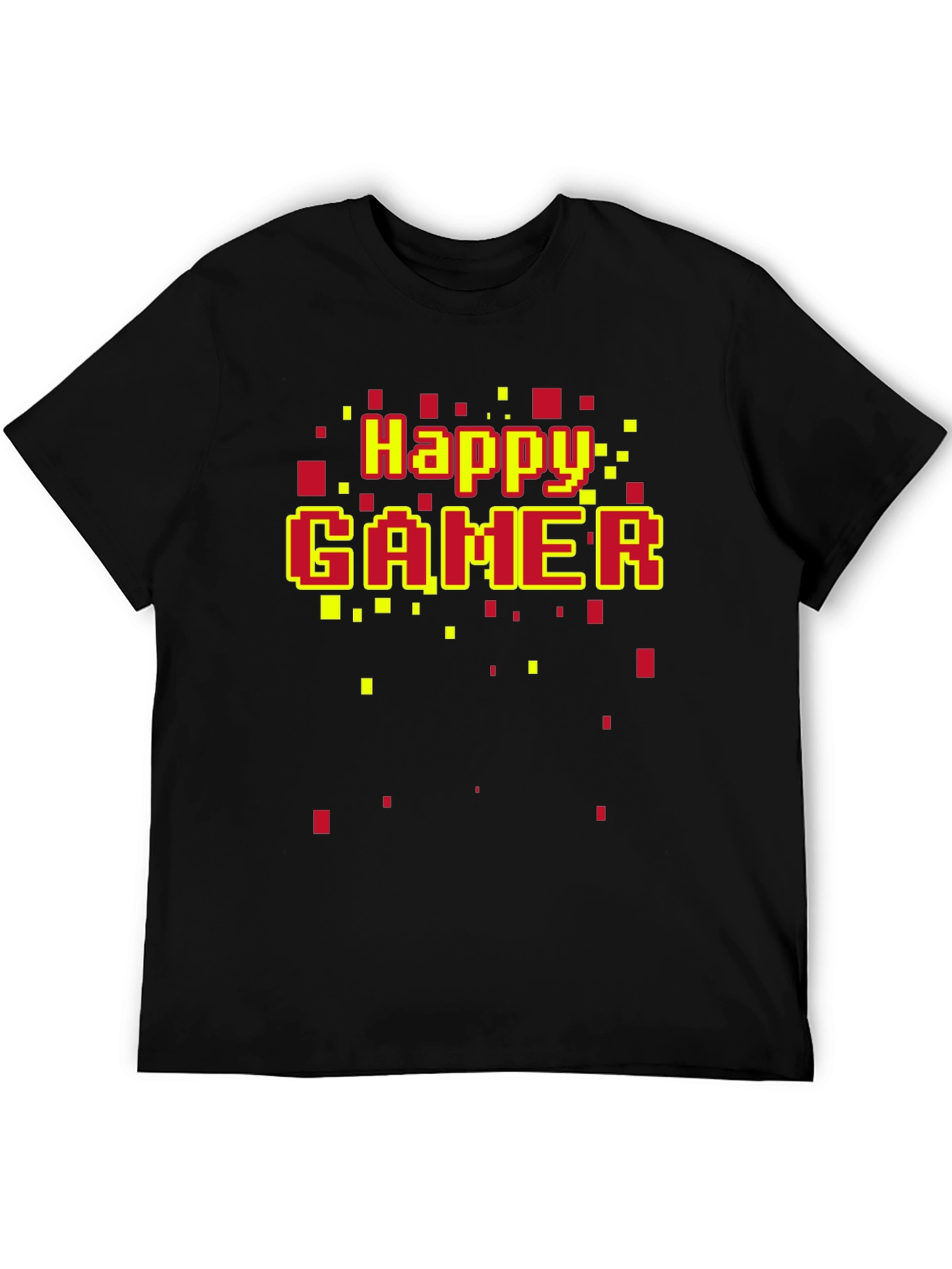 Happy Gamer T-Shirt - Retro Pixel Style