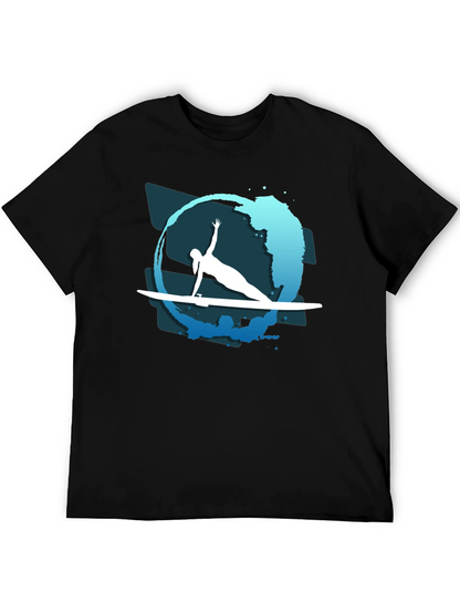 Surfer Silhouette Tee - Coastal Vibe