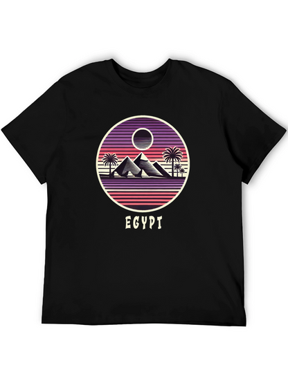 Retro Egypt Pyramid Graphic Tee - Unisex