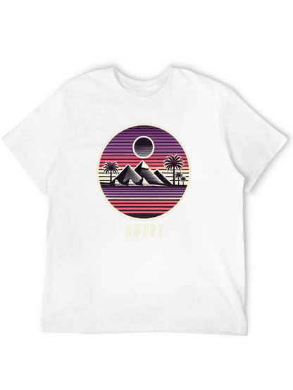 Retro Egypt Pyramid Graphic Tee - Unisex