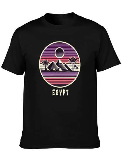 Retro Egypt Pyramid Graphic Tee - Unisex
