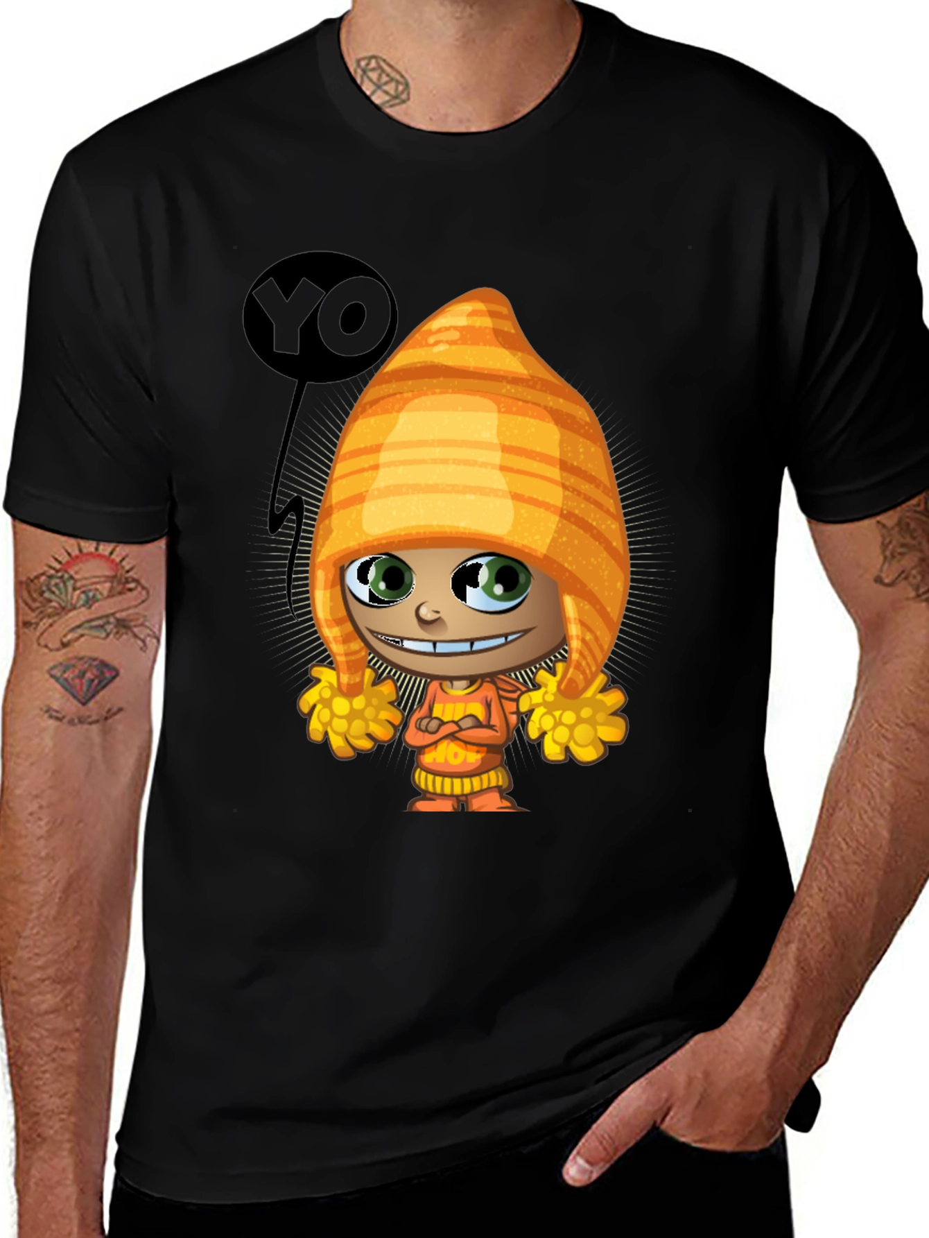 Cartoon Character T-Shirt - Quirky Graphic Tee