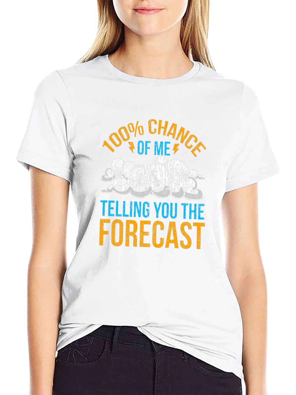 Funny Weather Forecast T-Shirt - 100% Chance Tee