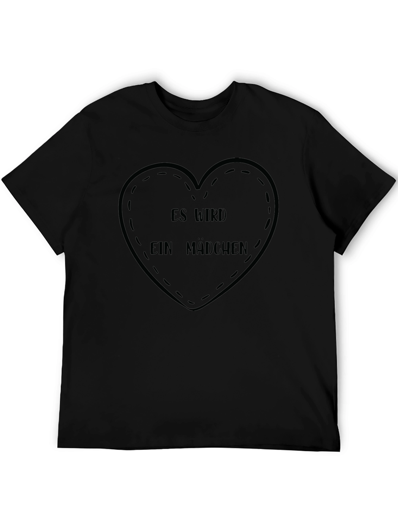 Es Wird Ein Madchen T-Shirt - Baby Announcement Tee