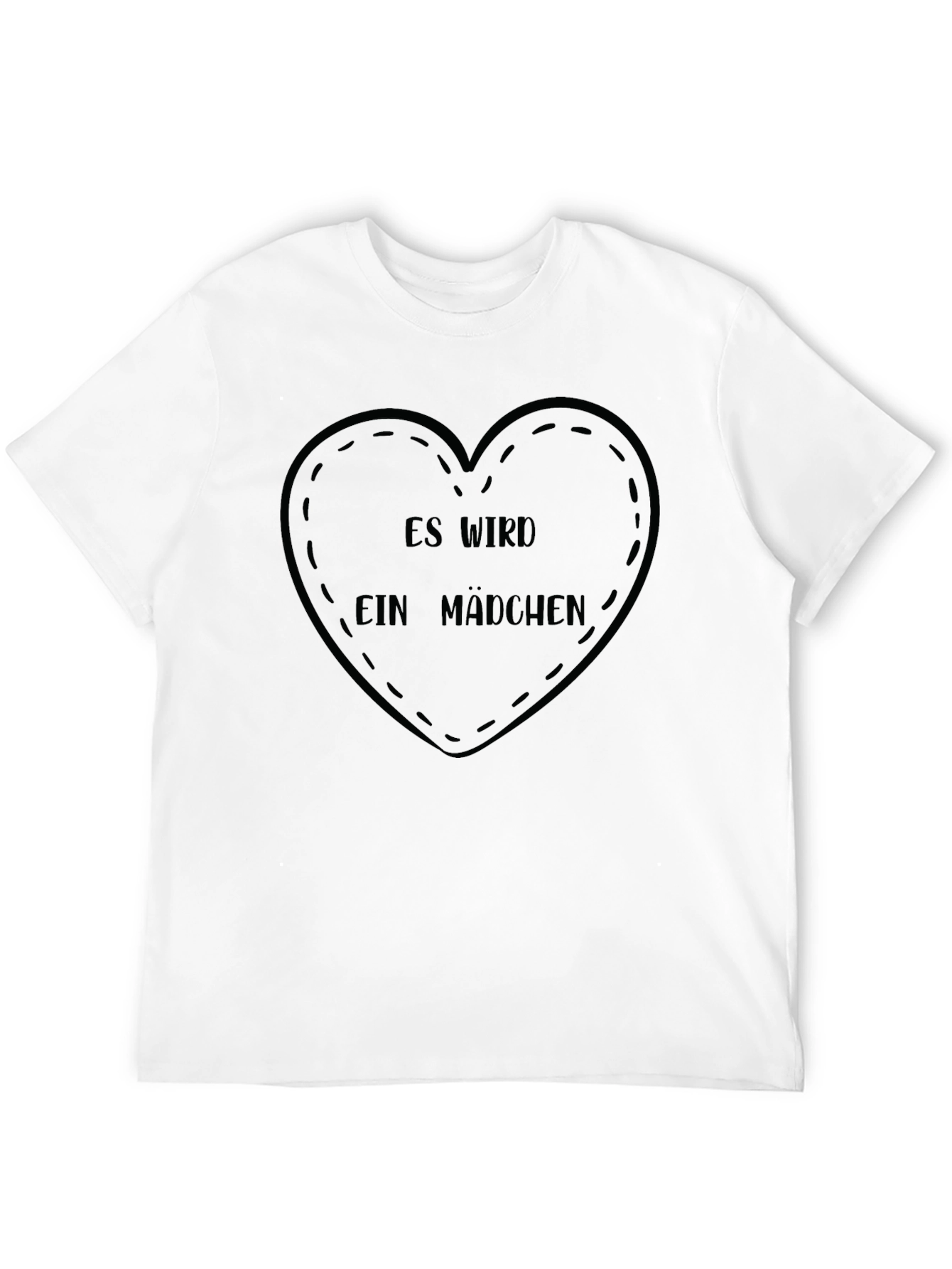 Es Wird Ein Madchen T-Shirt - Baby Announcement Tee