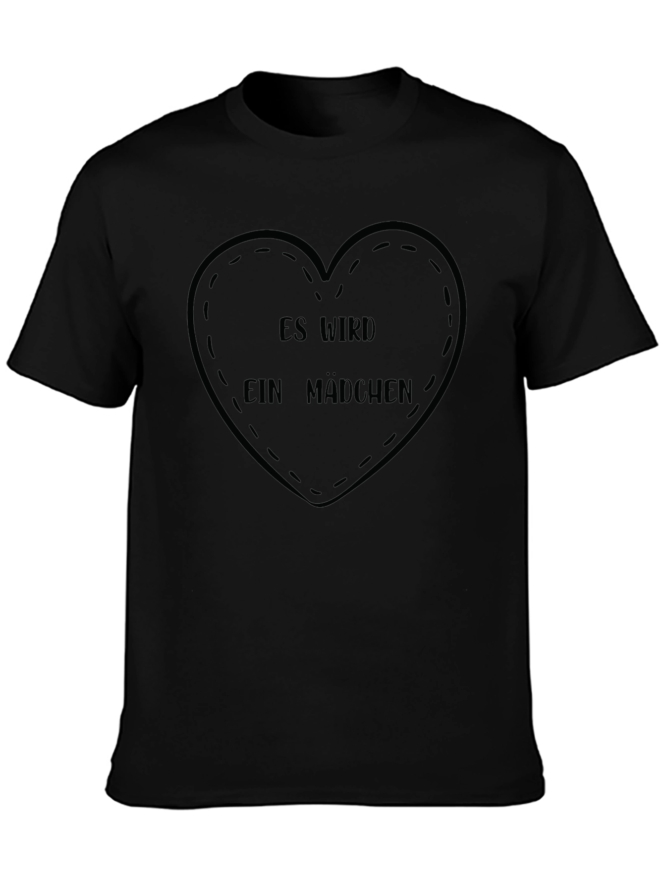 Es Wird Ein Madchen T-Shirt - Baby Announcement Tee