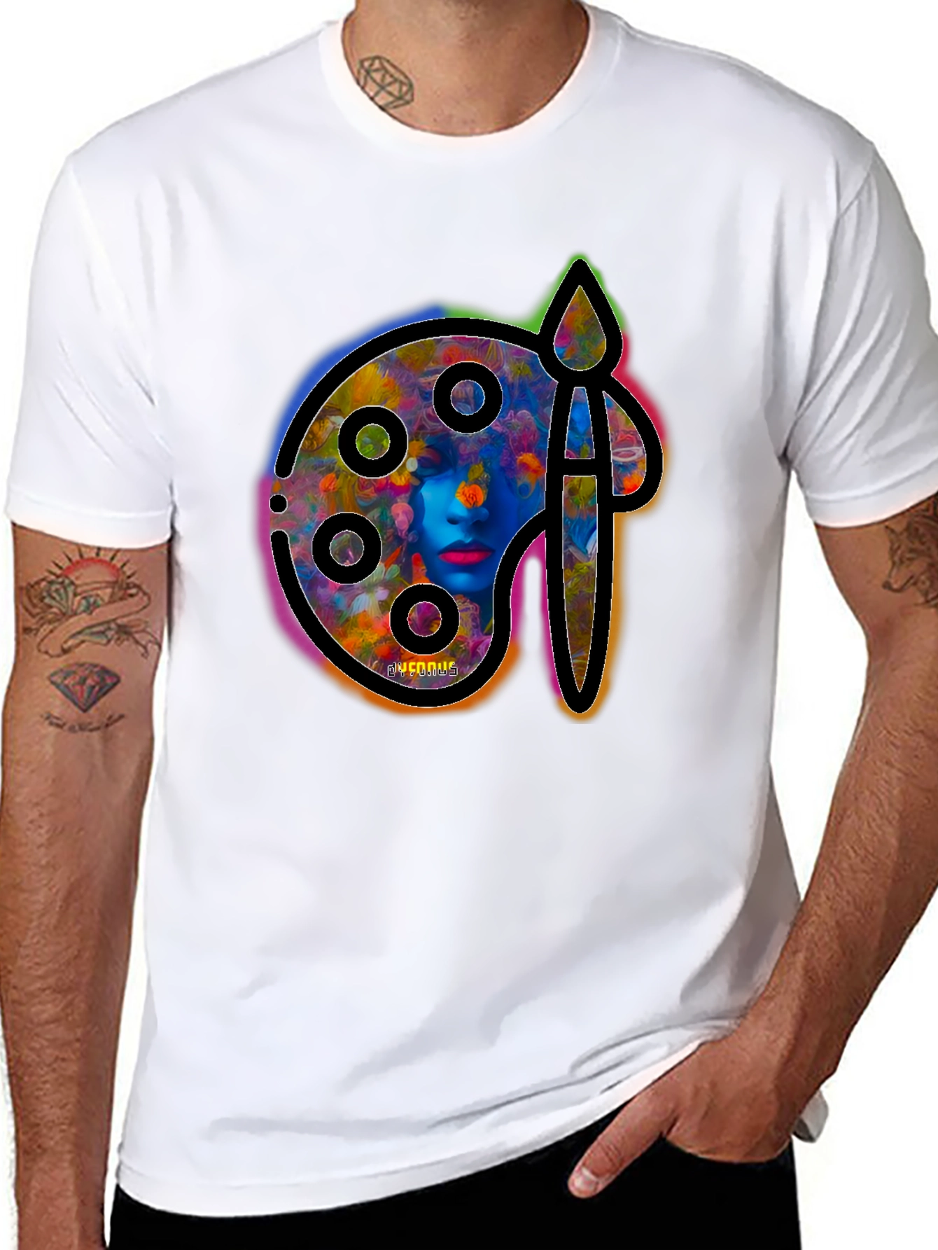 Artistic Palette T-Shirt - Unique Design