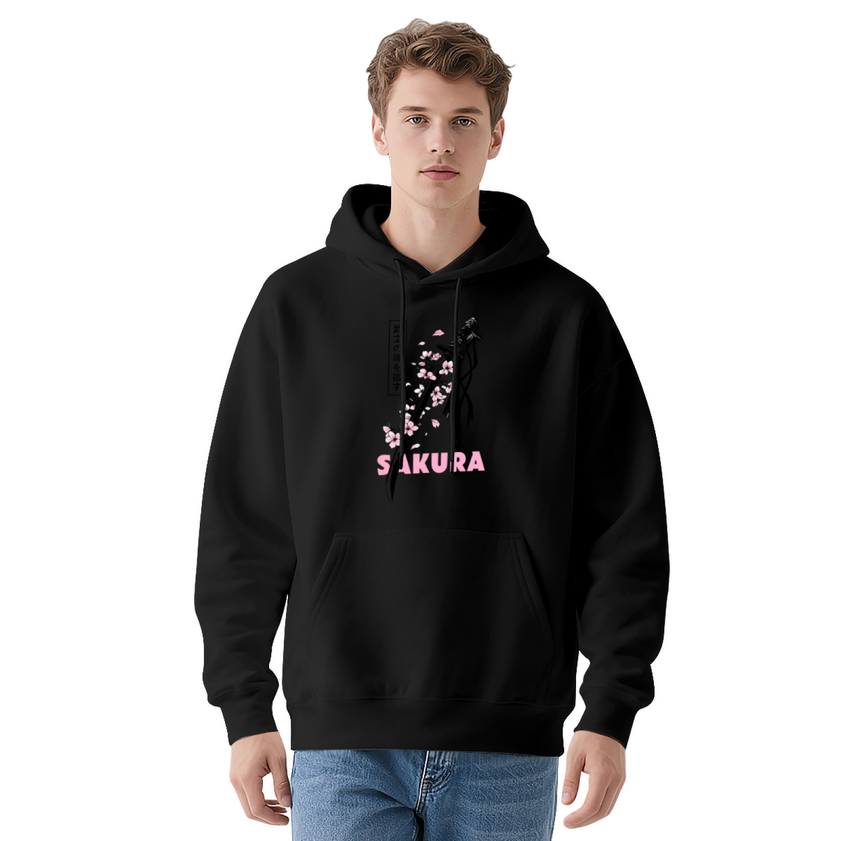 Sakura Samurai Sword Japanese Street?Style Hoodie