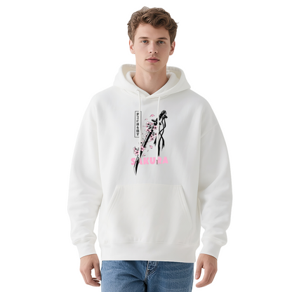 Sakura Samurai Sword Japanese Street?Style Hoodie