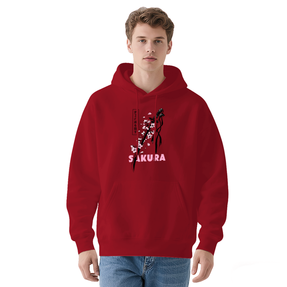 Sakura Samurai Sword Japanese Street?Style Hoodie