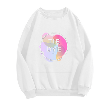 Pastel Tie Dye Kit Retro Circle Logo Crewneck Sweatshirt